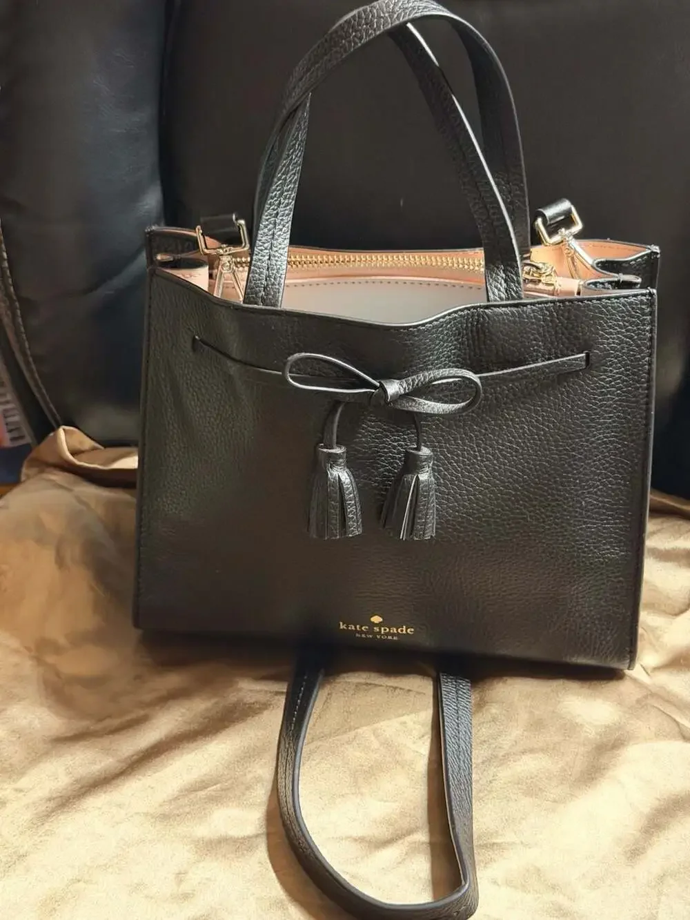 Kate Spade Hayes Street Small Sam Leather Satchel Bag